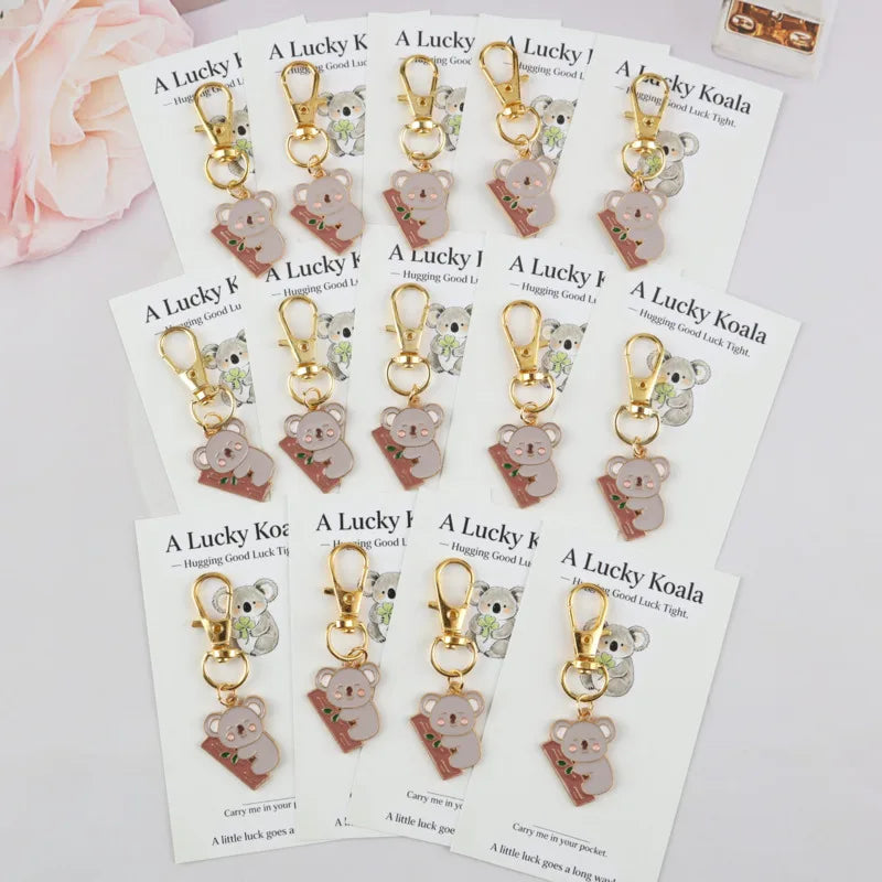 Koala Keychain Set with Blessing Cards