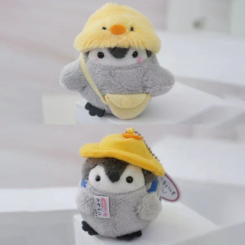 Plush Penguin Bag Charm with Ball Chain