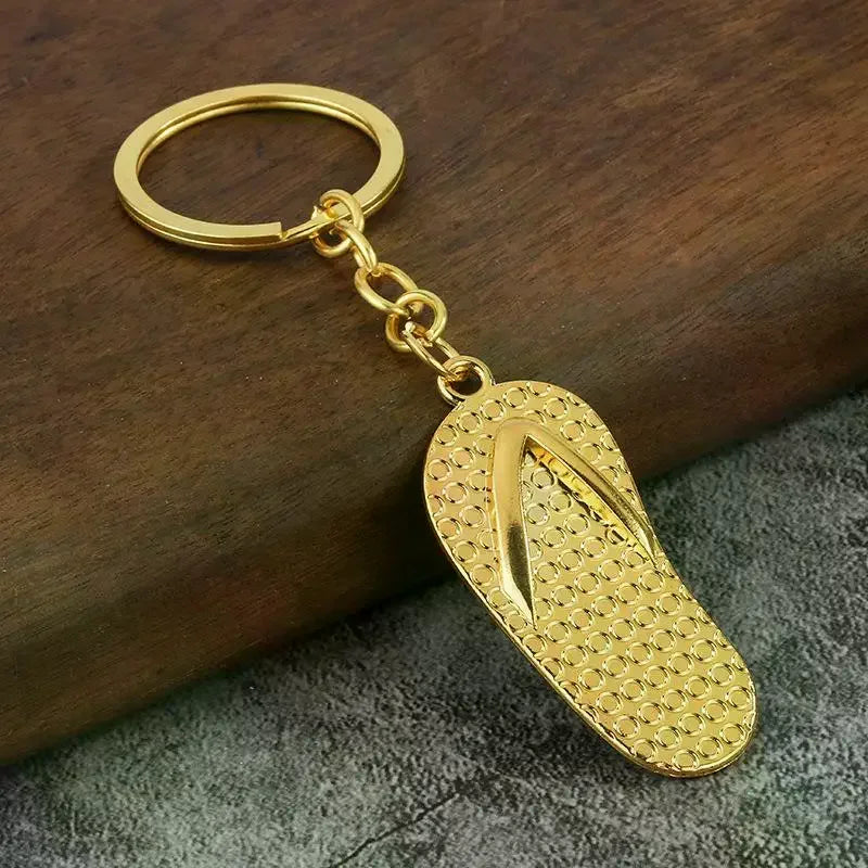 Miniature Slipper Charm Keychain in Zinc Alloy