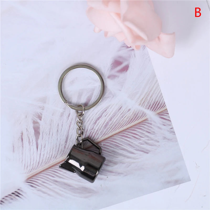 Coffee Handle Charm Keychain