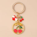 Fruit Enamel Keychain with Gold-Tone Hardware