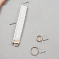 Lace Wristlet Keychain with O-Ring Clasp