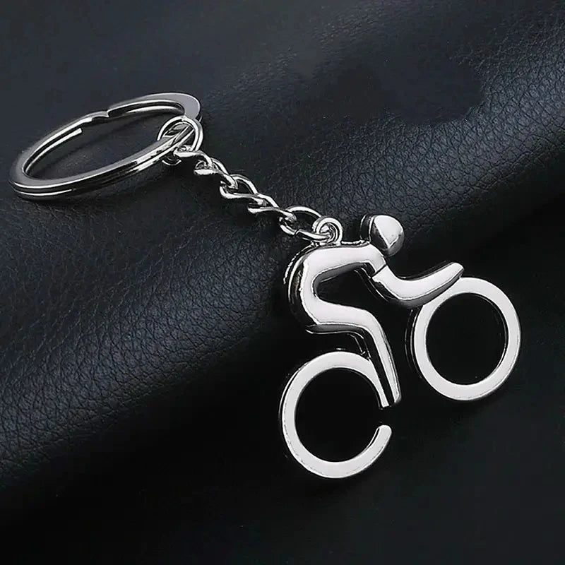 Zinc Alloy Bicycle Keychain