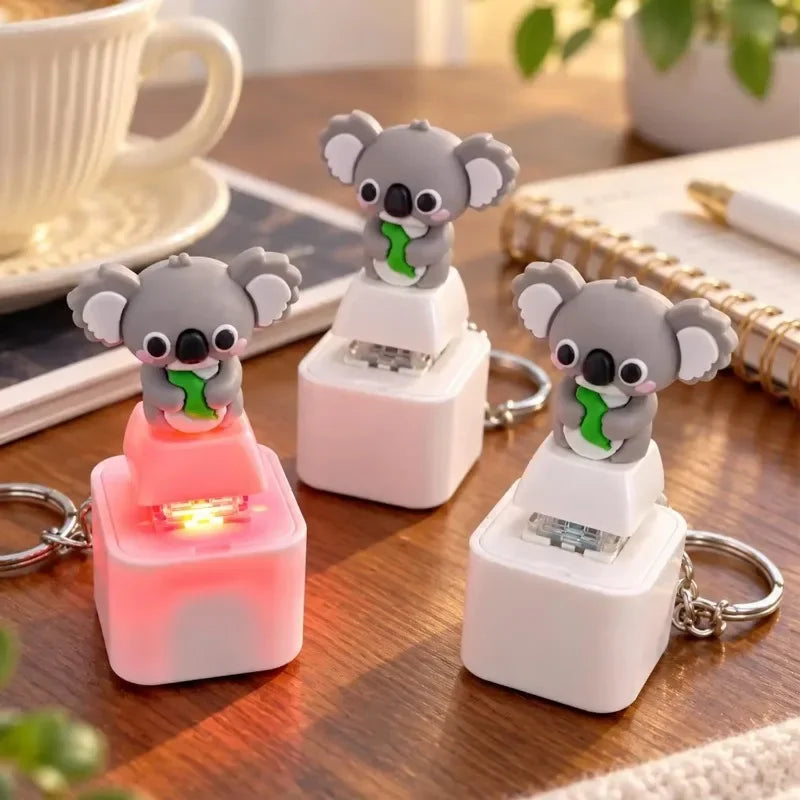 Rechargeable Koala Mechanical Switch Keychain