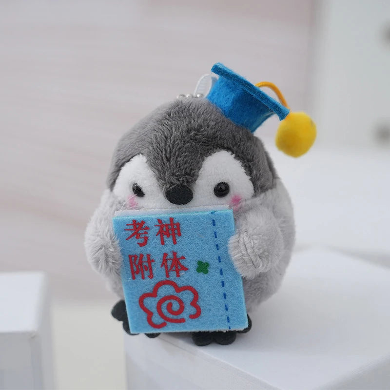 Plush Penguin Bag Charm with Ball Chain