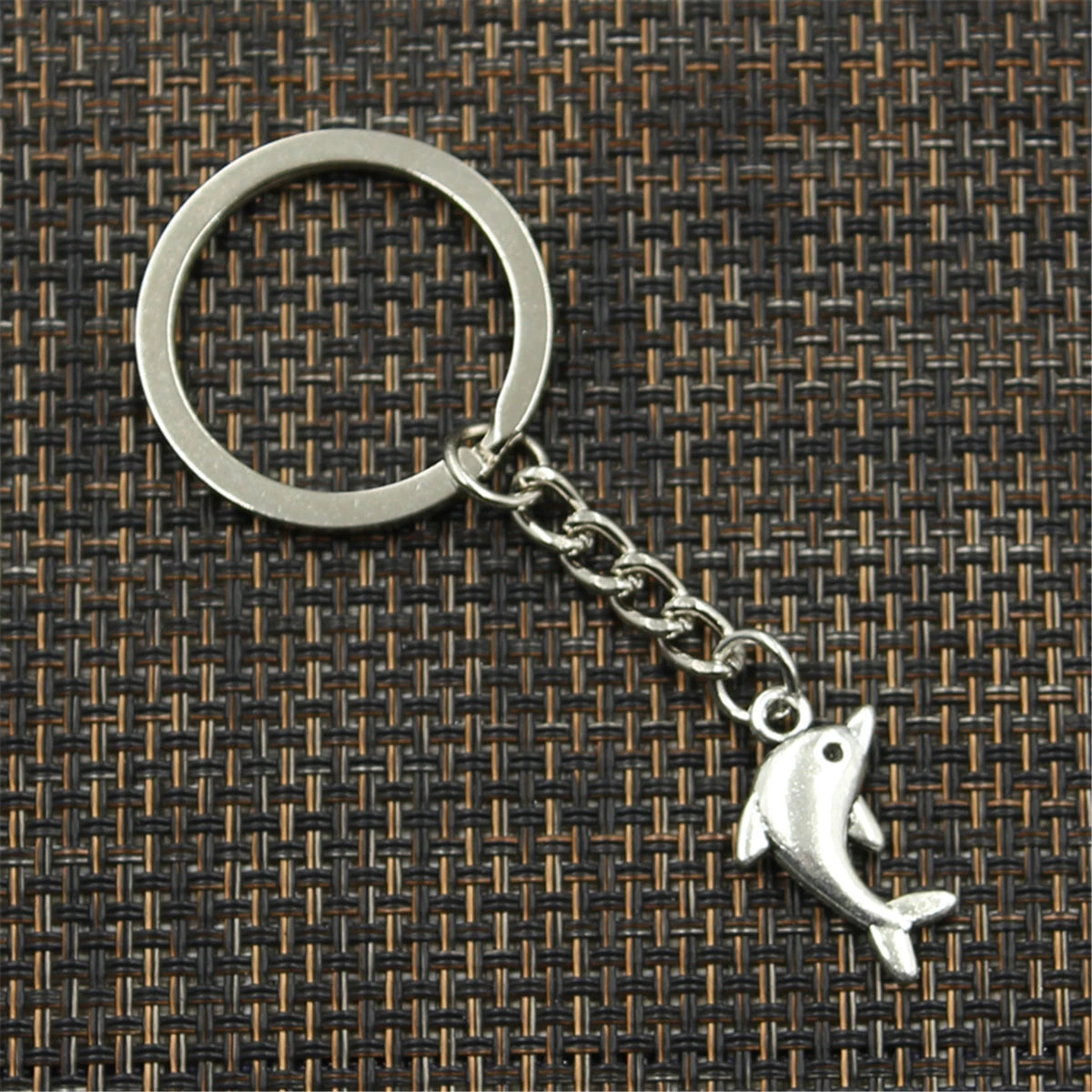 Zinc Alloy Dolphin Pendant Keychain