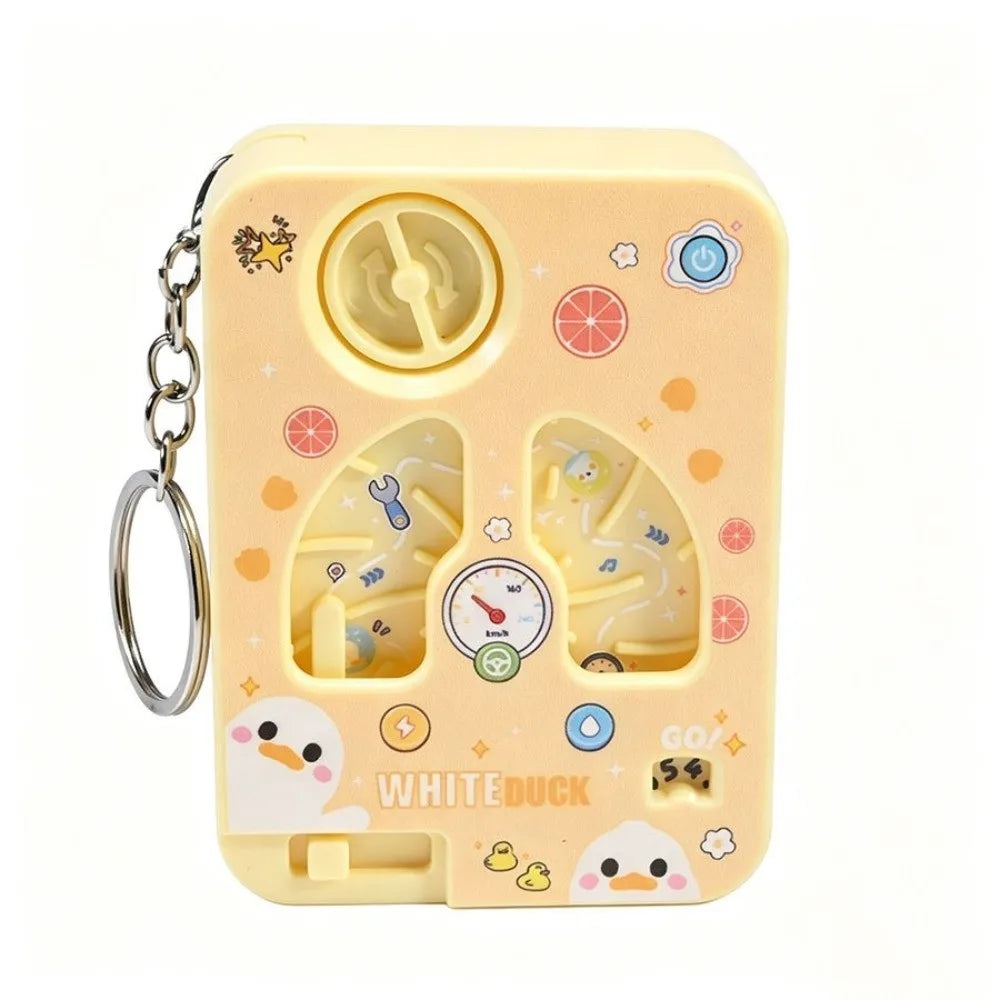 Mini Handheld Game Console Keychain with O-Buckle