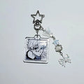 Beaded Anime Bag Charm with Lobster Clasp