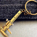Movable Vernier Caliper Keychain in Zinc Alloy