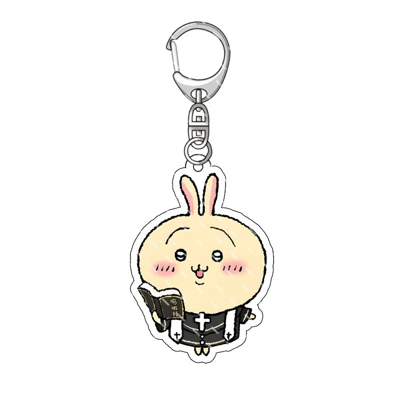 Cute Acrylic Keychain  All Character Variations 2-Sided Printed Charms for Backpacks  Keys Perfect Kawaii Gift for Fans