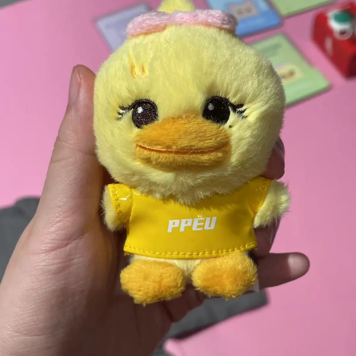 Animal Character Plush and Charm Keychain