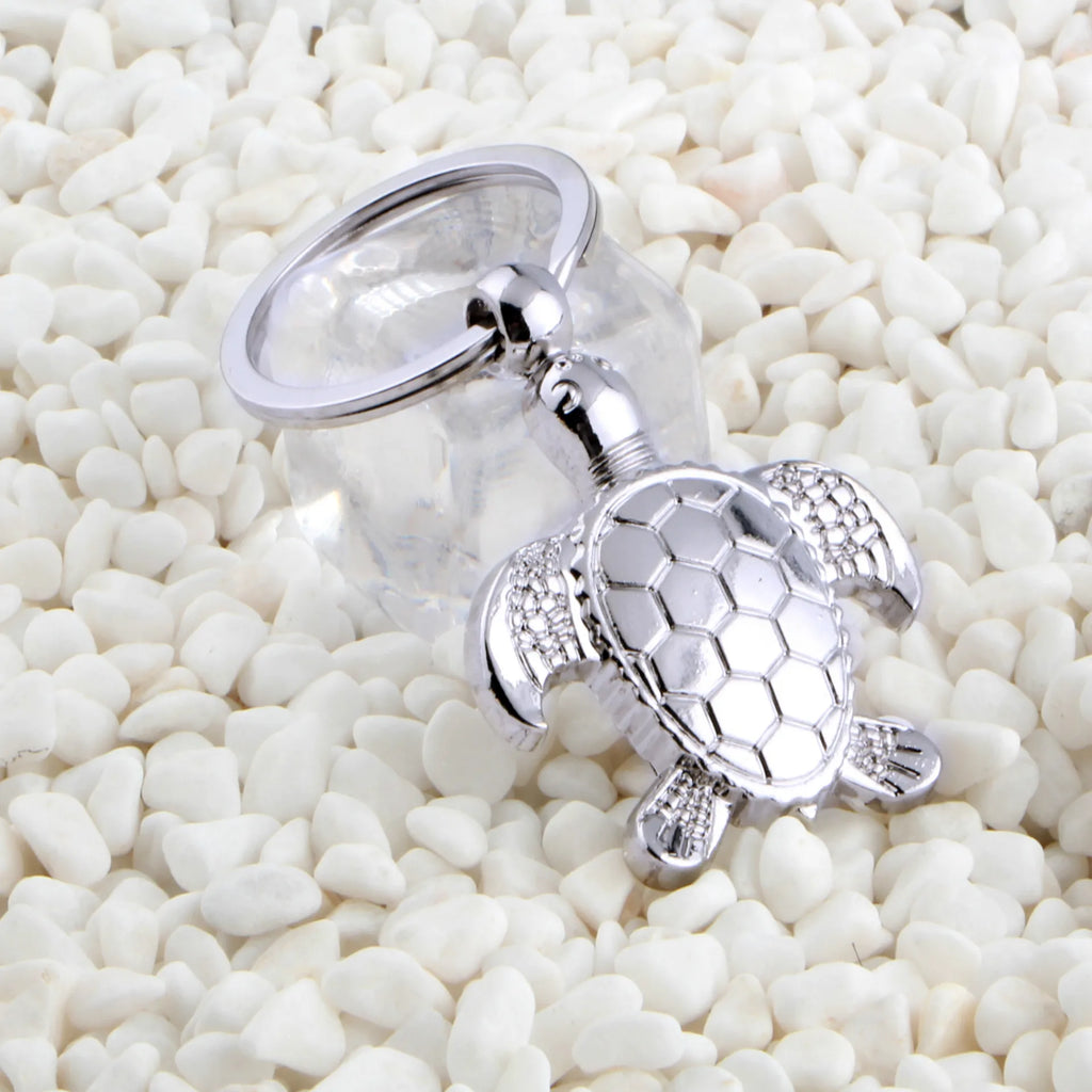 Sea Turtle Keychain in Zinc Alloy