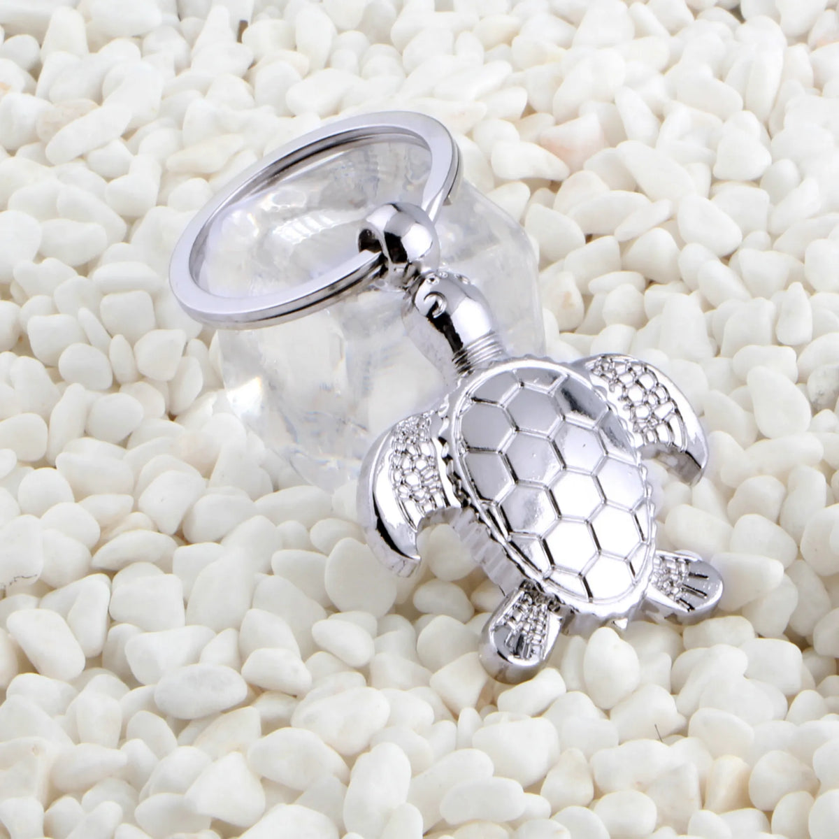 Sea Turtle Keychain in Zinc Alloy