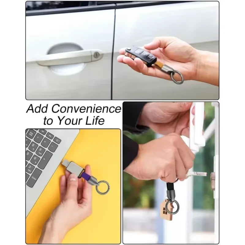 Zinc Alloy Car Keychain in Gunmetal Black