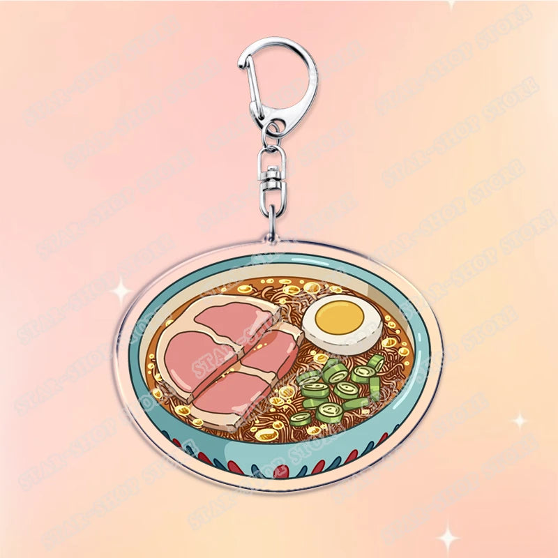Anime Acrylic Charm Keychain with Lobster Clasp