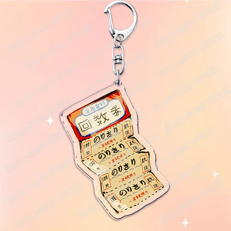 Anime Acrylic Charm Keychain with Lobster Clasp
