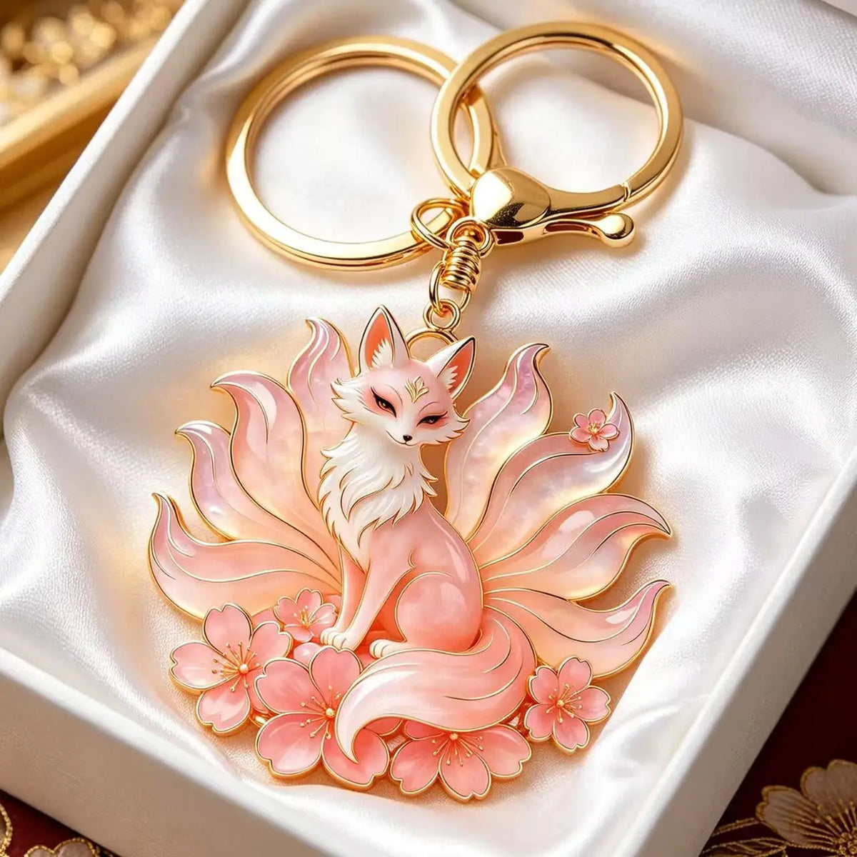 Fox Keychain Cute Animal Pendant Car Bag Backpack Hanging Ornament Fashion Accessories