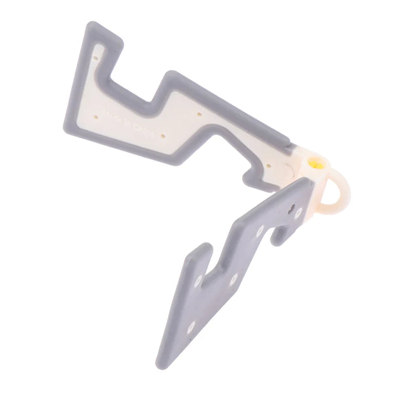 Portable Desk Phone Holder Keychain Stable Ultra Thin Foldable Mobile Phone Stand Support Cell-Phone Stand Creative Keyring