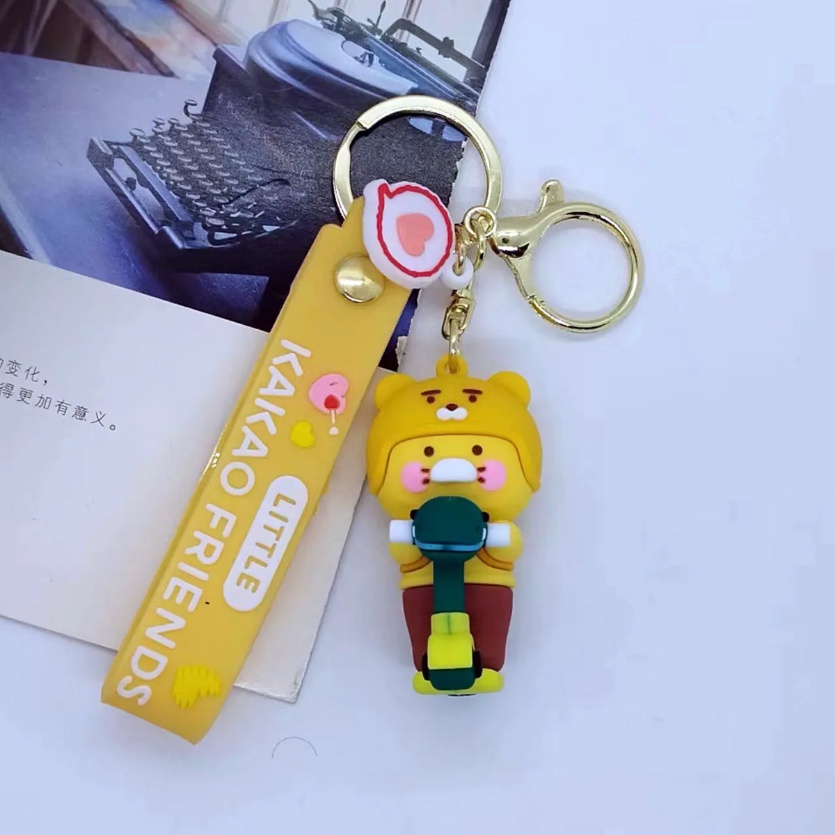 Silicone Character Keychain with Wristlet Strap