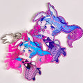 Rabbit Hole Double-Sided Acrylic Keychain