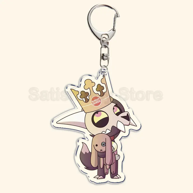 Printed Acrylic Character Keychain with Metal Clasp