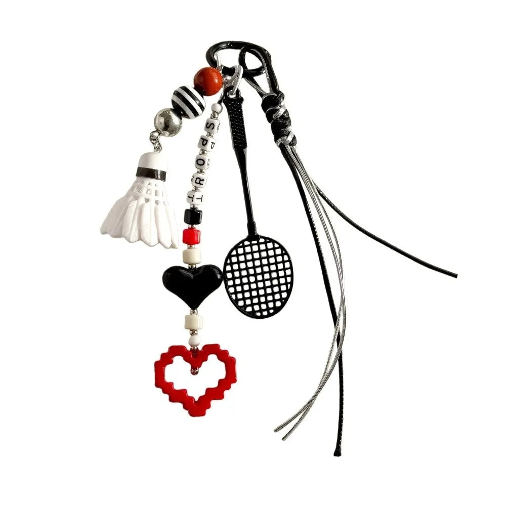 Badminton Racket Keychain in Aluminium Alloy