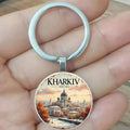 Kharkiv Souvenir Keychain with Clip