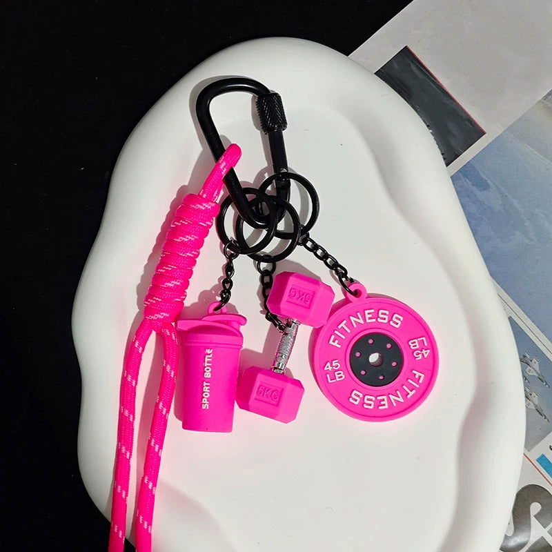 Kettlebell Keychain with Carabiner Clip
