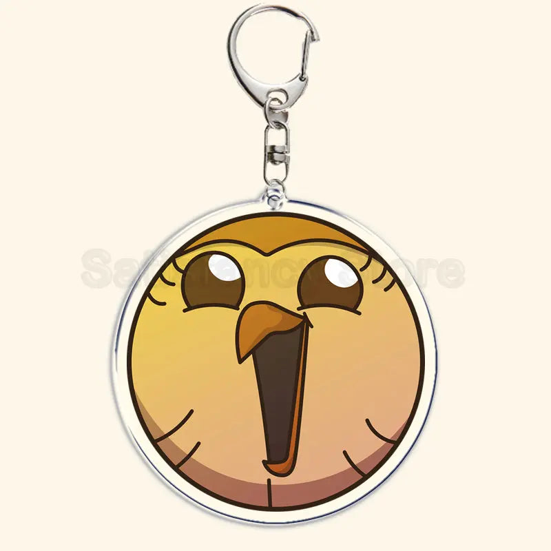 Printed Acrylic Character Keychain with Metal Clasp