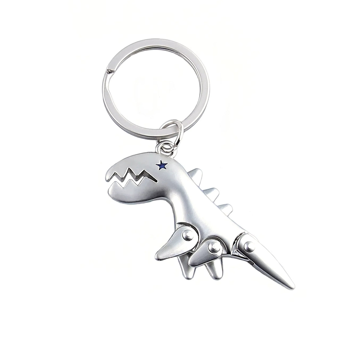 Articulated Dinosaur Keychain with Moveable Limbs