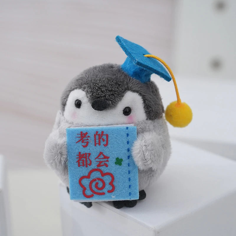 Plush Penguin Bag Charm with Ball Chain