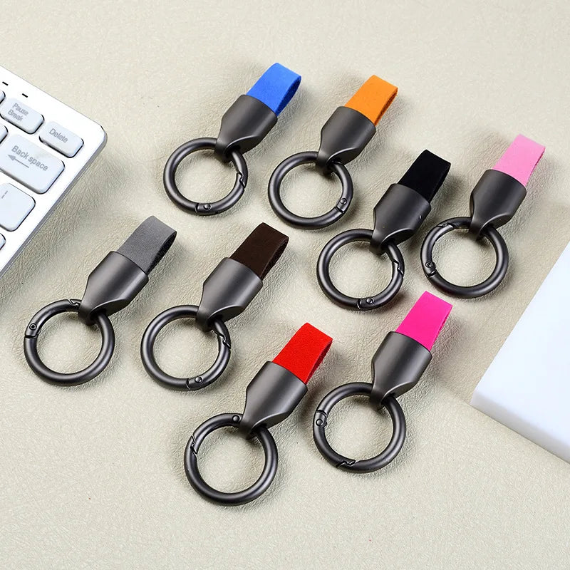 Zinc Alloy Car Keychain in Gunmetal Black