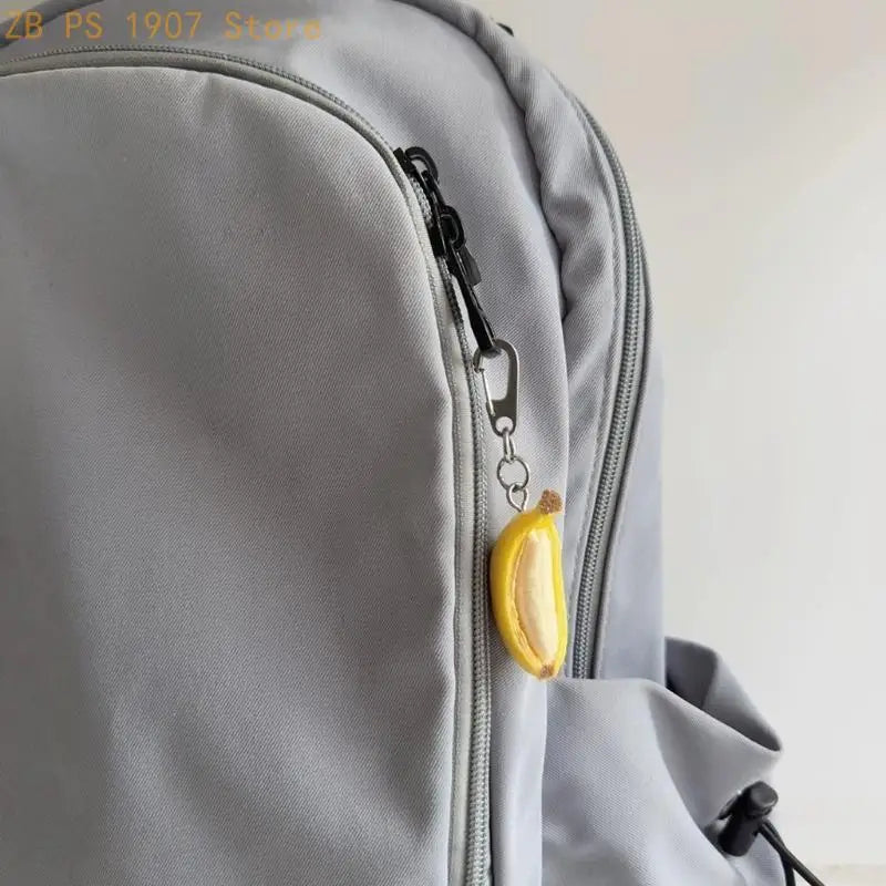 3D Banana Keychain with Clip Clasp