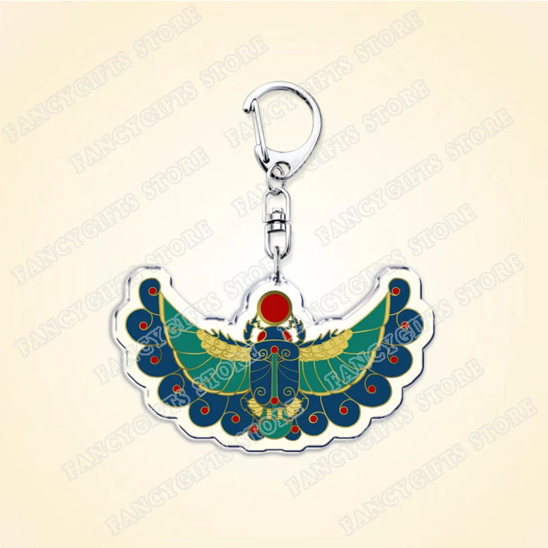 Beetle Acrylic Keychain with Lobster Clasp