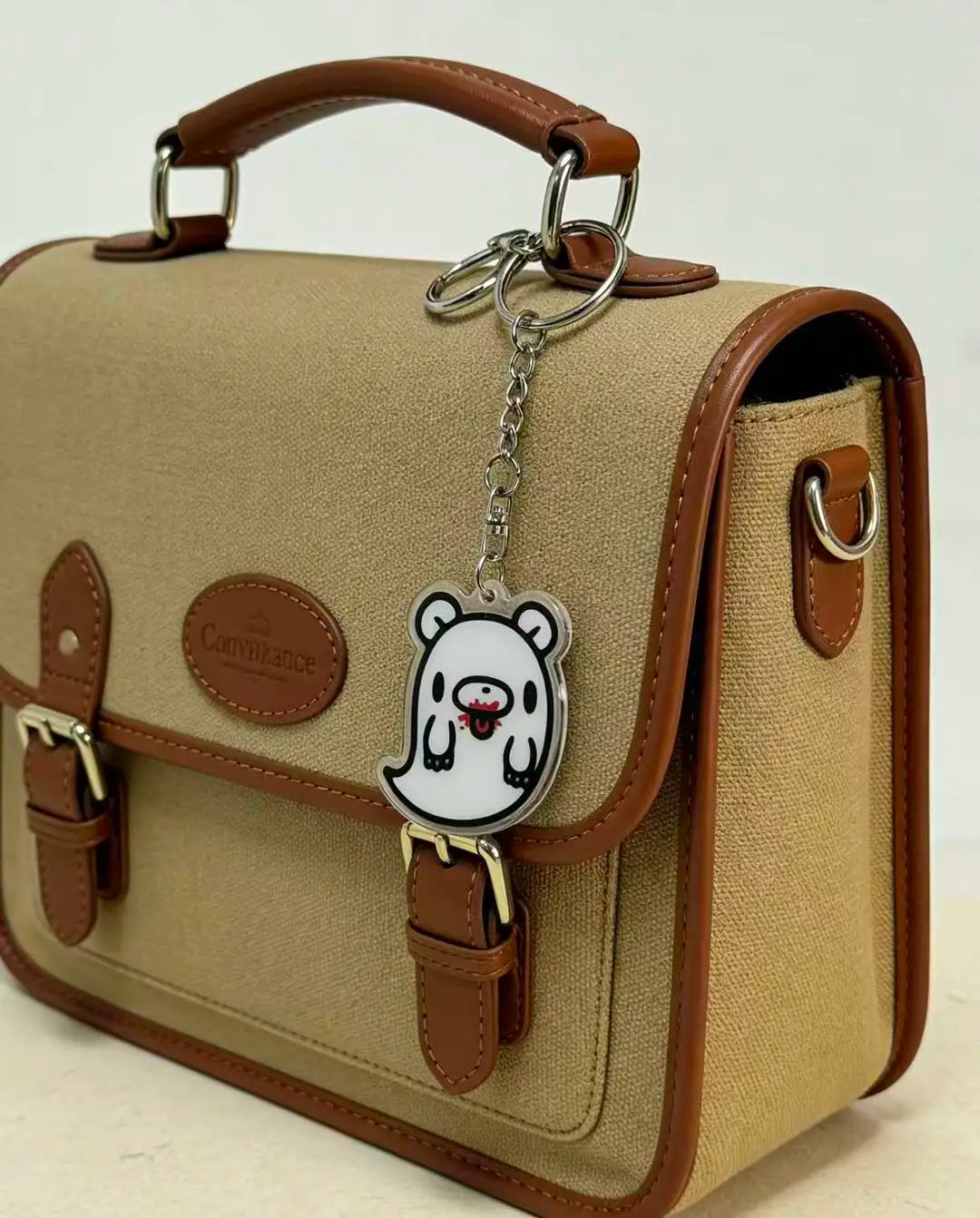 Cute Acrylic Keychain, Cartoon Character Bag Charm, Kawaii Pendant for Keys & Bags, Daily Decor Accessory