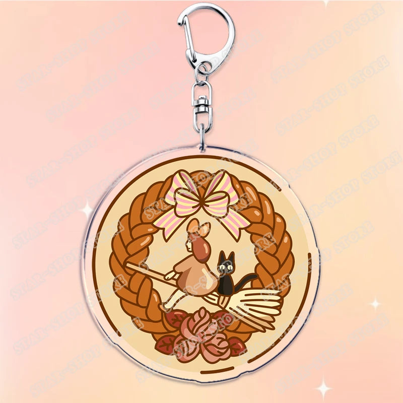 Anime Acrylic Charm Keychain with Lobster Clasp