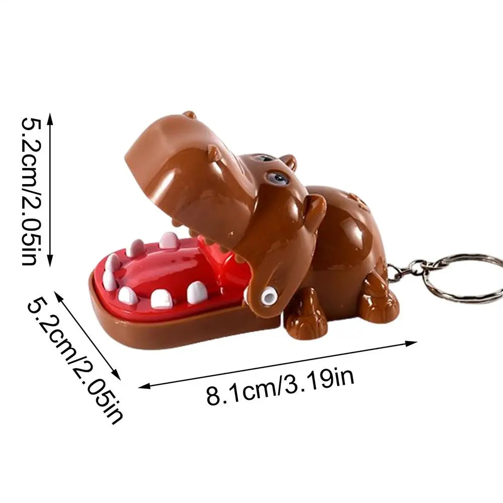 Animal Keychains Crocodile Dentist Game Keyring Funny Bag Charm Purse Wallet Phone Pendant for Car Travel Handbag Decoration