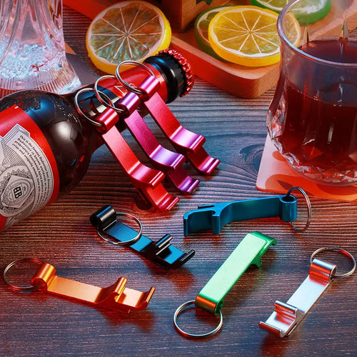 Aluminum Bottle and Can Opener Keychain (10-Pack)