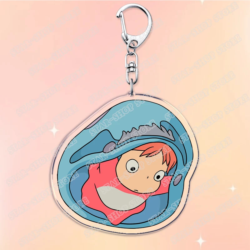Anime Acrylic Charm Keychain with Lobster Clasp