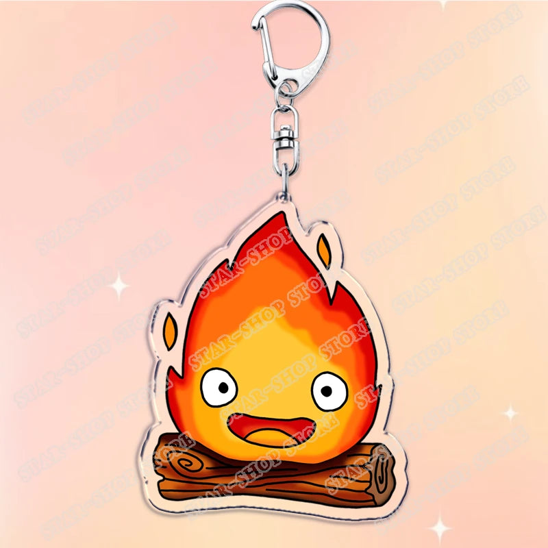 Anime Acrylic Charm Keychain with Lobster Clasp