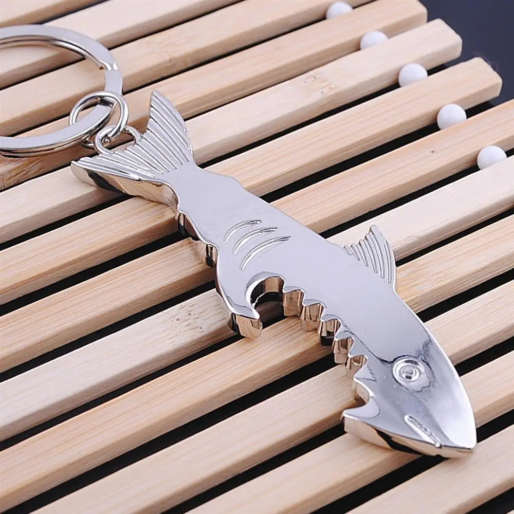 Shark Keychain Bottle Opener Fish Beer Bottle Opener Keychain Charms For Bag Keys Car Keys Accessories Keyring Jewelry Gift