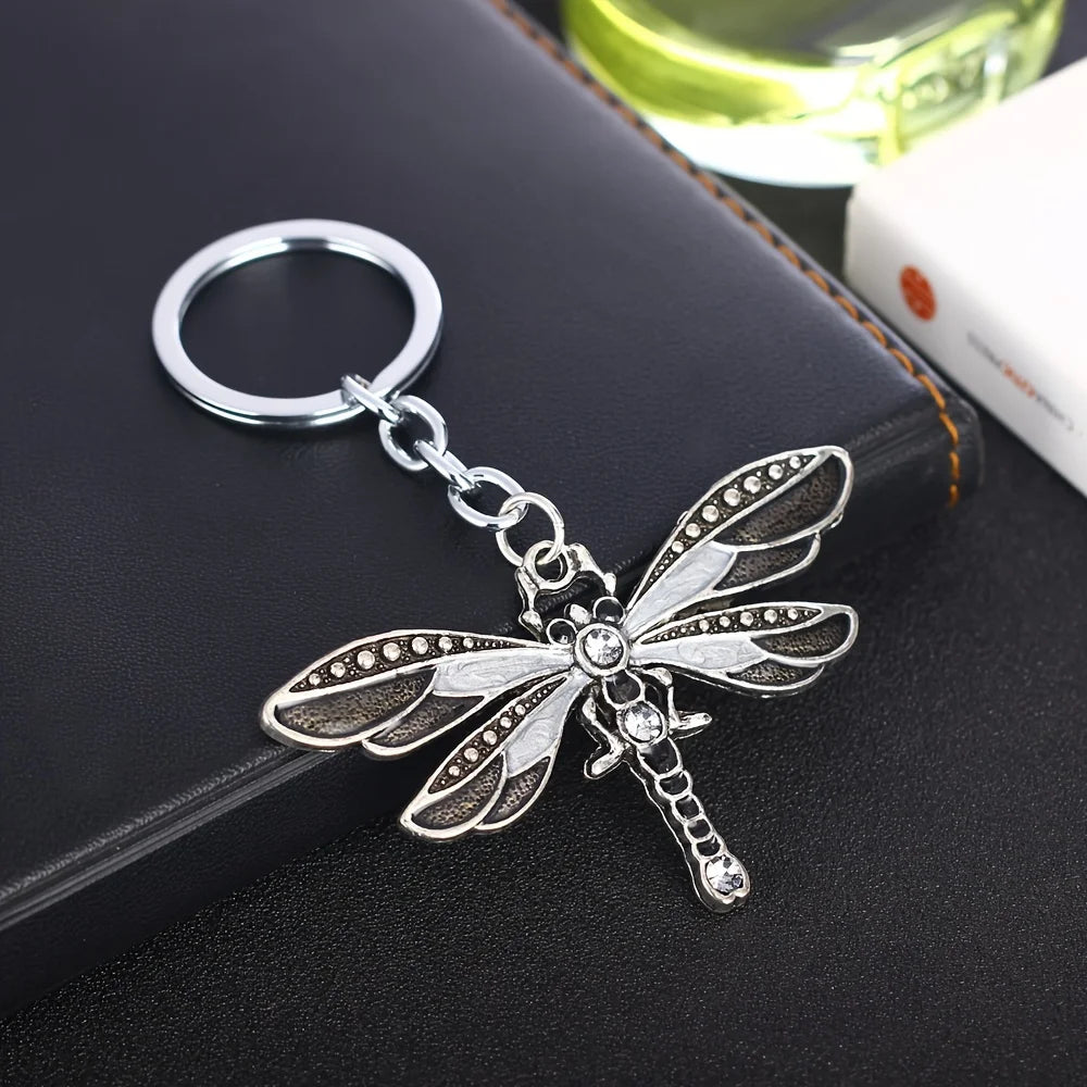 Vintage Dragonfly Zinc Alloy Keychain