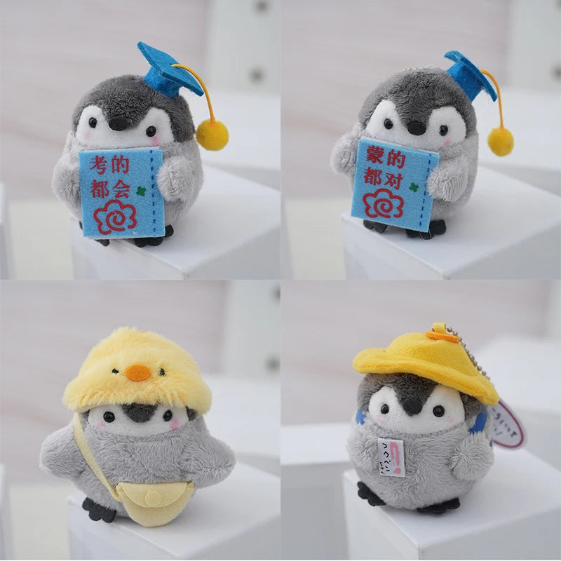 Plush Penguin Bag Charm with Ball Chain Loop