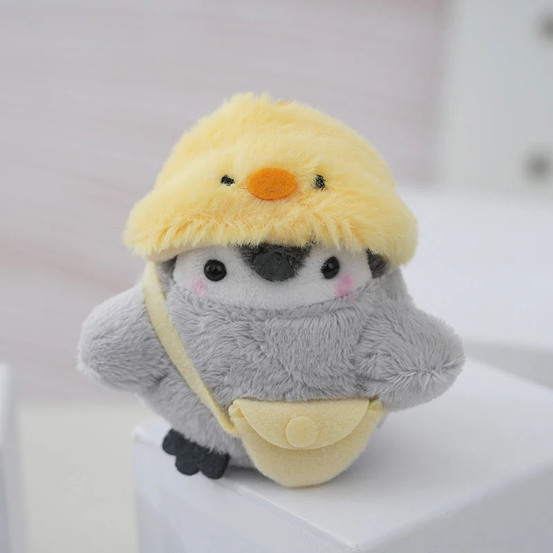 Plush Penguin Keychain Charm with Ball Chain