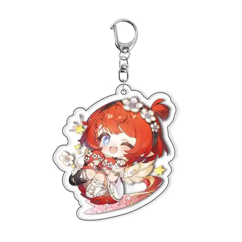 Honkai: Star Rail Character Keychain with Metal Clasp
