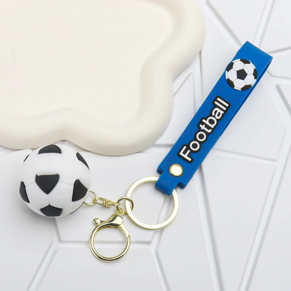 Mini Sports Ball Keychain Charm