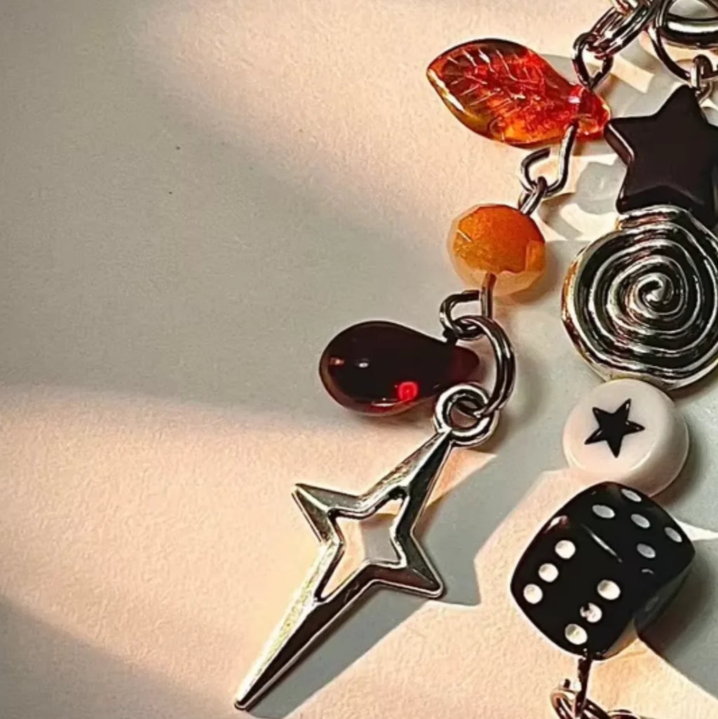 Neo-Gothic Multi-Charm Keychain and Bag Charm