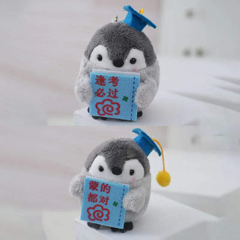 Plush Penguin Bag Charm with Ball Chain