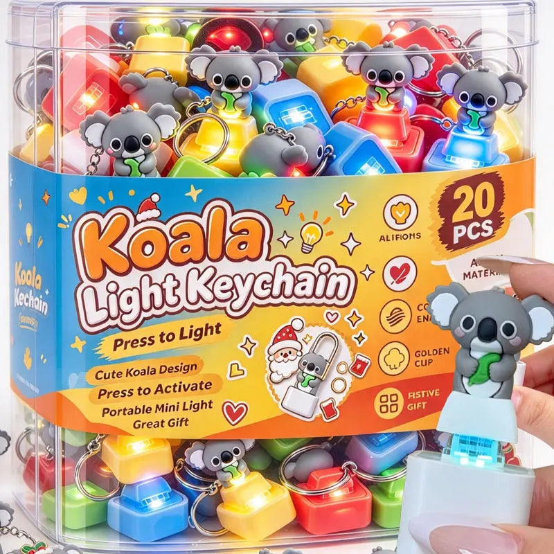Rechargeable Koala Mechanical Switch Keychain