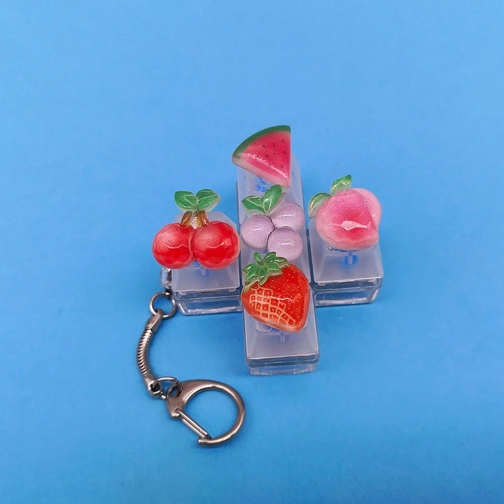 Keyboard Keycap Fidget Keychain with Click Sound